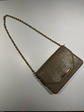 Rachel Zoe Metallic Gold Chain Shoulder Bag